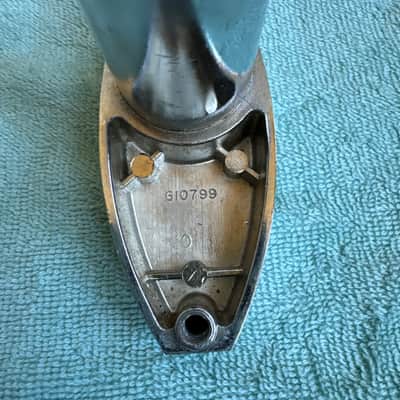 Rogers Tom Drum Mount or Spur bracket - Big R Memriloc XP8 - 1” Lot #4 70s - Chrome image 4