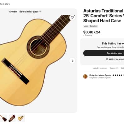 Asturias Traditional Works No.25 Handmade Classical Guitar Japan 2016 image 15