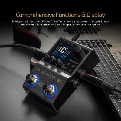 Valeton GP-50 Multi-Effects Processor | NAM & IR Loader with 100+ HD Effects, 9 Simultaneous Modules, BT App Control, 100 Patch Slots for Guitar/Bass image 4
