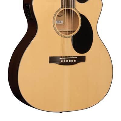 Jasmine Orchestra Style Acoustic Electric Guitar, Natural Finish (JO36CE-NAT-U) image 2