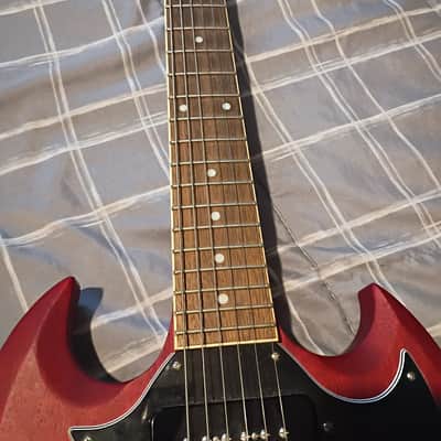 Epiphone SG Classic Worn P90 2020 - Present - Worn Cherry Open Book Headstock image 4