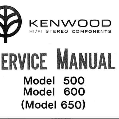 Kenwood Supre Model 600 Matched w Model 600T Tuner Vintage Flagship Audiophile 1975 Silver image 10