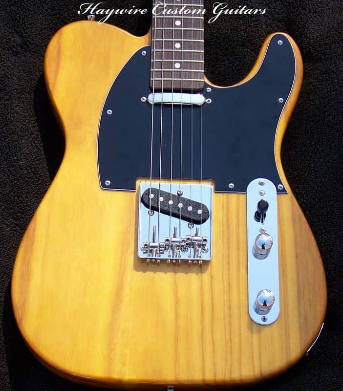 XX-Large 2" Wide(51mm) Neck Light 6.7 lb. Butterscotch Blonde Telecaster Guitar+ Maple/Ebony Neck + SRV Pickups + Treble-Bleed Circuit+ Reverse Control Plate + Leveled+Crowned, Polished Frets +12" Radius low no buzz action + Grover 406c Locking Tuners! image 1