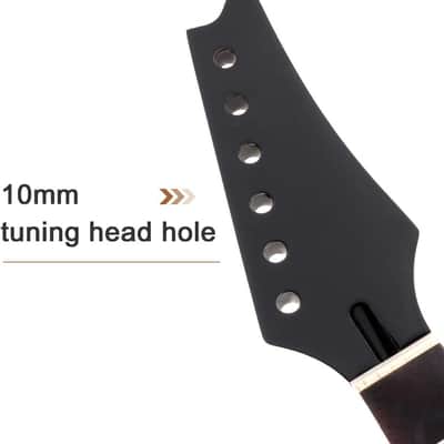 Electric Guitar Neck Maple Head Rosewood Fretboard 24 Fret for IBZ Parts Replacement Black image 6