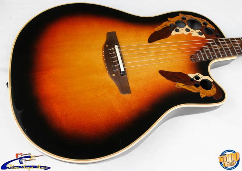 Ovation Model 1868 Elite Shallow Bowl Acoustic-Electric Guitar w