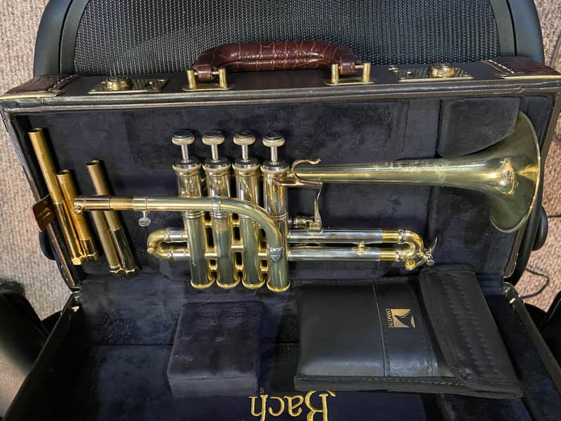 Bach Stradivarius AP190 Artisan Piccolo Trumpet Lacquer Osmun Blueprinted image 1