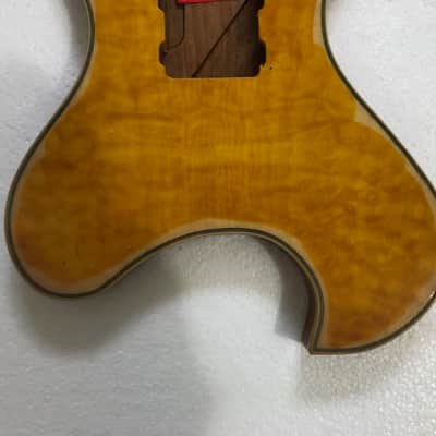 Quilted Maple Top DIY Mahogany Guitar Body image 9