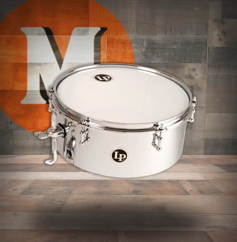 Latin Percussion LP 13" LP813-C Mountable Drum Set Timbale - Chrome (LP813-C) image 1