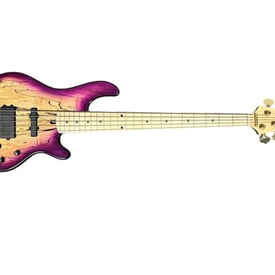 Lakland Skyline 55-02 Custom, Spalt Violet Burst / Maple  9.5 LBS *IN STOCK* image 6