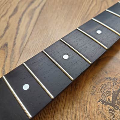 Telecaster Compatible Roasted Flame Maple and Rosewood Pro Guitar Neck Satin - AAA image 5