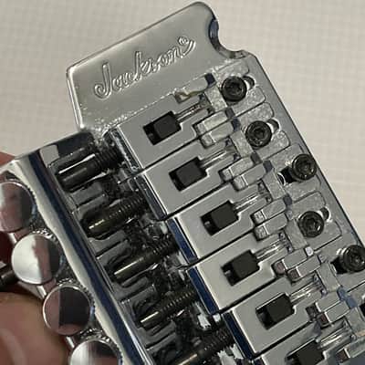 2000's Jackson Dinky Guitars JT-580 Chrome Licensed Floyd Rose Tremolo Guitar Bridge Upgraded Brass Block image 15