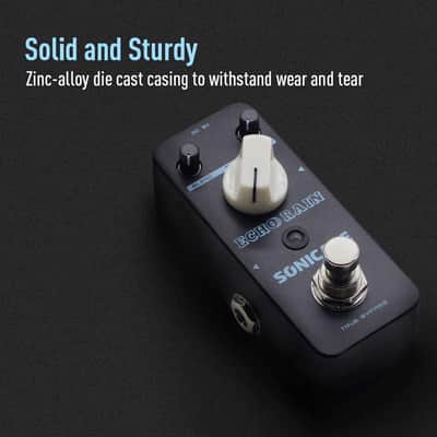 Echo Rain Digital Delay Guitar Effect Pedal True Analog Signal Path Clear Warm Feedback QSS image 5