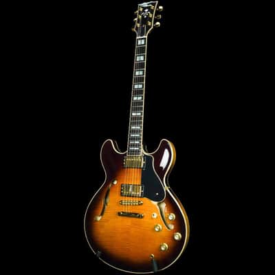 Yamaha SA2200 Semi-Hollow Electric Guitar - Brown Sunburst image 4