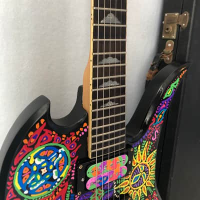 SALES*Fernandes MG Electric Guitar(松本秀人モデル)Hide Matsumoto Collection X-Japan Black and Hand-painted image 10