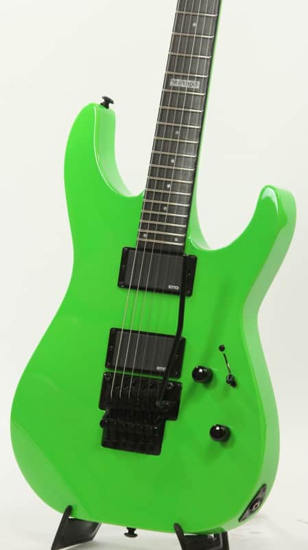 ESP LTD M-1000 NG Neon Green Electric Guitar Throwback | Reverb