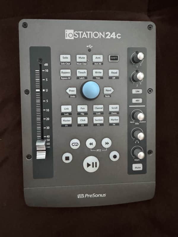 PreSonus ioStation 24c USB-C Audio Interface and DAW Controller 2020 - Present - Gray image 1