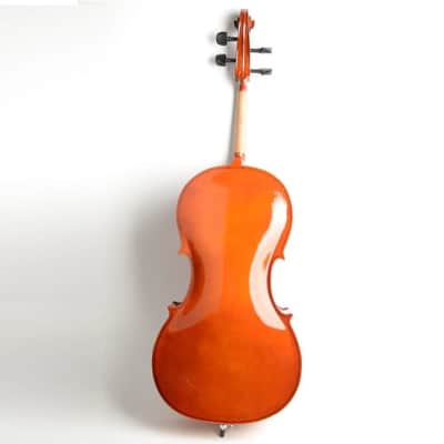 New 4/4 Professional Adult Retro Basswood Cello +Bag+Bow+Rosin+Bridge image 7