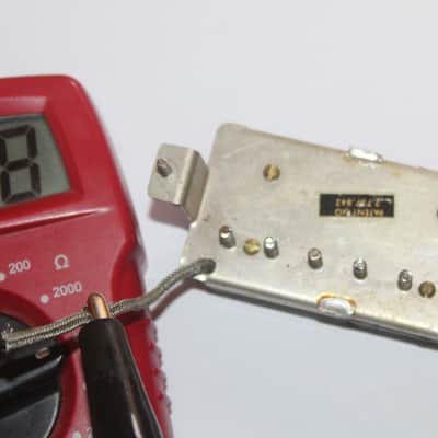 Vintage 1968 Gibson Patent Number Sticker Humbucker T Top Pickup 7.78K Ohms 1969 Les Paul ES SG image 4
