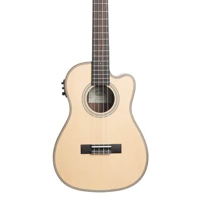 Kala Solid Spruce Top Striped Ebony - Baritone with Cutaway and EQ image 1