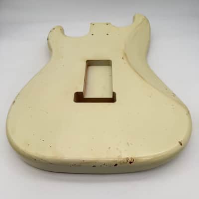MJT Stratocaster Body Alder Relic Nitro Vintage White Light mjt6646 image 8