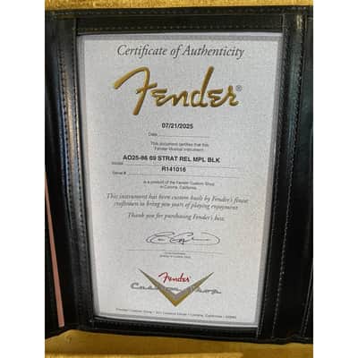 Fender Custom Shop Stratocaster 1969 Relic Black image 14