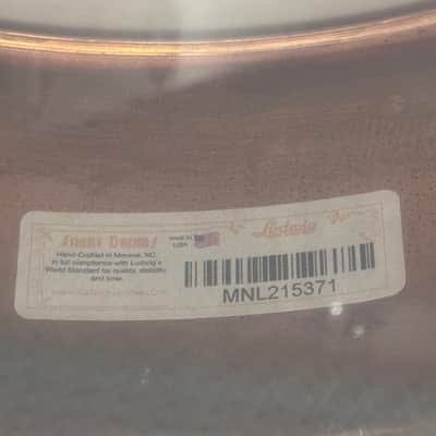 Ludwig LC608R 14x8 Raw Copperphonic 2020-present - Raw Copper Patina image 8