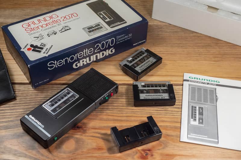Grundig Stenorette 2070 pocket voice recorder 1987 image 1