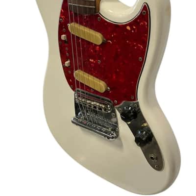 Fender Mustang 1966 - Olympic White Rare A neck 1 1/2” Small Thin Neck image 18