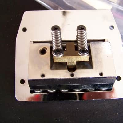 Kahler Flyer 2330 Tailpiece and Bridge Assembly with Vib Arm 1985 Chrome image 3