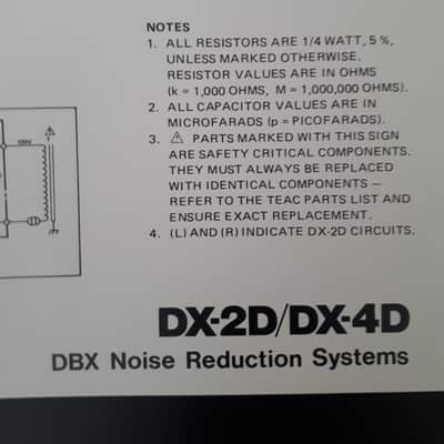 Tascam Operation/Maintenance Manual for Tascam 58 8-Track Recorder/Reproducer AND DX-2D/DX-4D DBX ma image 16