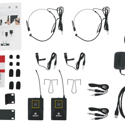 Rockville RWM-DSP-L2 Dual Lapel+Headset UHF 200Ch Microphone System DSP Control image 10
