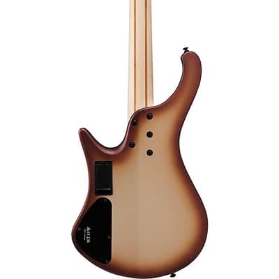 Ibanez EHB600CCM Ergonomic Headless Bass Guitar - Charred Champagne Burst Matte image 3