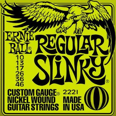 Ernie Ball 2221 Regular Slinky Nickel Electric Guitar Strings, 10-46 image 4