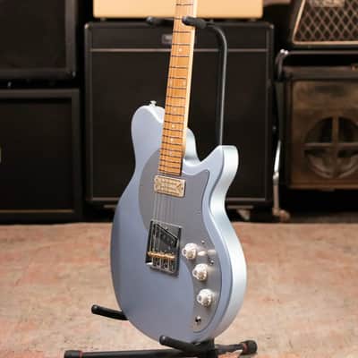 Eastman FT-SC'52-IBM FullerTone Series SC Electric Guitar - Ice Blue Metallic with Gig Bag image 11