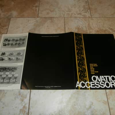 Vintage 1970's Ovation Guitar Accessories Catalog! Rare, Original Paperwork, Case Candy! image 3