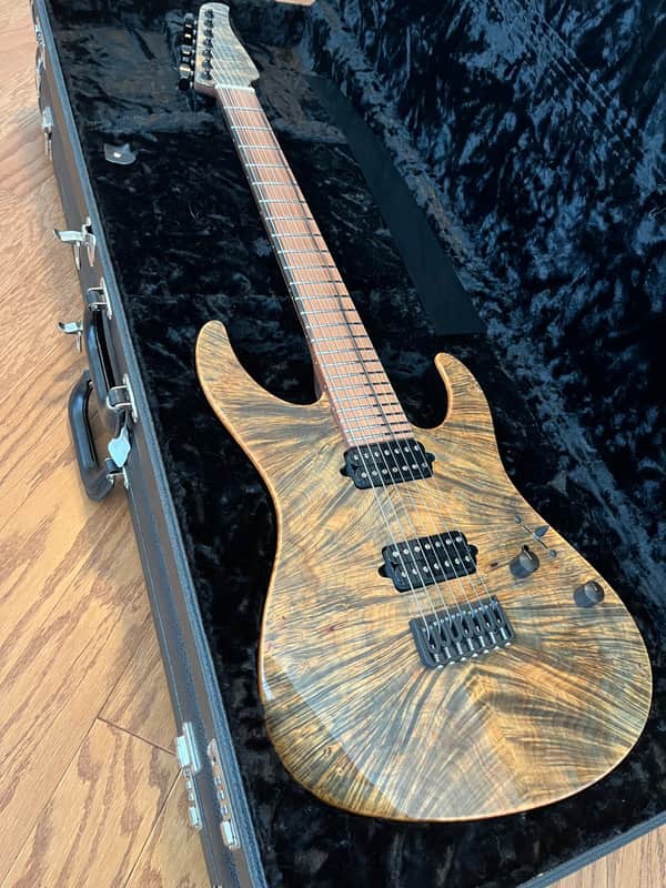 Suhr Custom Modern 7 Waterfall Maple Burl image 1