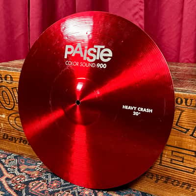 20" Paiste Red Color Sound 900 Heavy Crash Cymbal 2152g *Video Demo* image 2