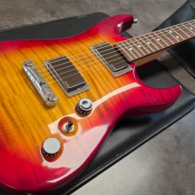 Jackson AT2T MIJ Japan 1997 - Cherry Sunburst Flame Top EMG HH Super Archtop AT1 Strat Pre-Fender Pro Professional 90s Guitar image 1