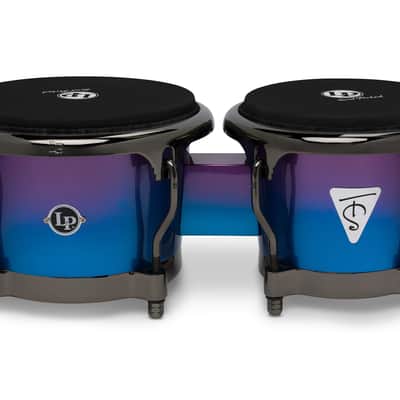 LP Tony Succar Bongos, Rainbow w/ Black Nickel HW, 7 ¼ - 8 ⅝inch image 2
