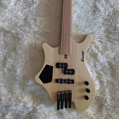 4 Strings Fretless Short Scale Bass /6 Strings Fretless Double Sided, Headless Busuyi Guitar 2021 image 1