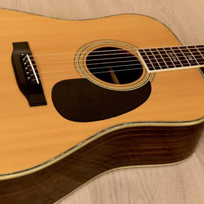 1970s Morris W-50 Vintage Dreadnought Acoustic Guitar, Spruce & Rosewood w/ Case, Japan image 7