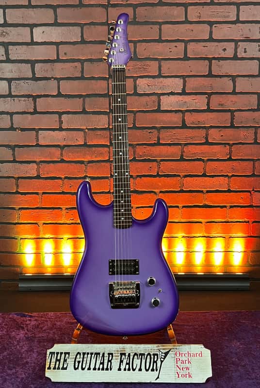 Rare 1987 Hohner Professional ST Metal 1H Violet Burst Electric Guitar - Korea image 1
