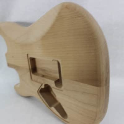 Unfinished Roasted Alder SSS guitar body - fits Fender Strat Stratocaster neck Floyd Rose J1628 image 5