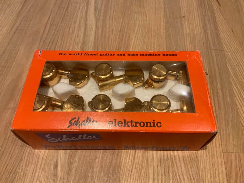 Schaller 3X3 Gold Locking Tuners 1990´s - Gold image 1