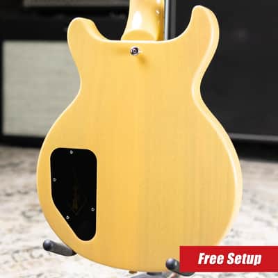 Epiphone 1960 Les Paul Special Double Cut Reissue Electric Guitar - TV Yellow with Hardshell Case image 2