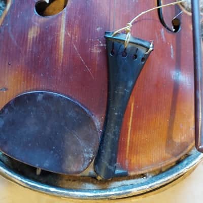 Antique Jacobus Stainer sized 4/4 violin, Austria 1695, Good, Repairs Needed image 22