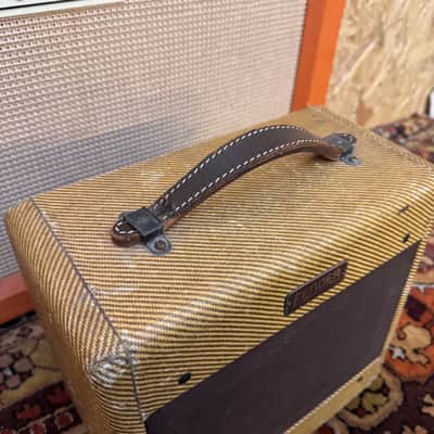 Vintage 1954 Fender Tweed Champ 5D1 Wide Panel Clean USA Amplifier Combo *1950s* image 5