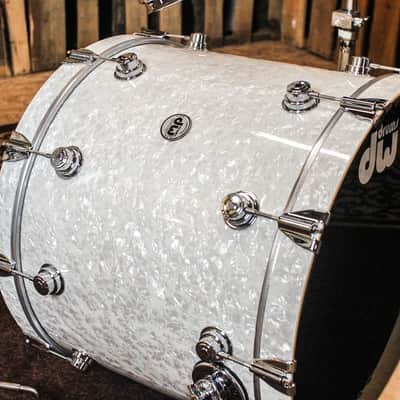 DW Collector's Ultra White Marine Pearl Drum Set - 22,10,12,16 - SO#1149840 image 4