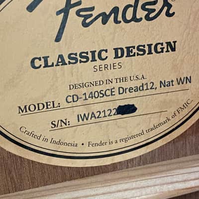 Fender CD-140SCE 12-String Acoustic-Electric Guitar - Natural image 3