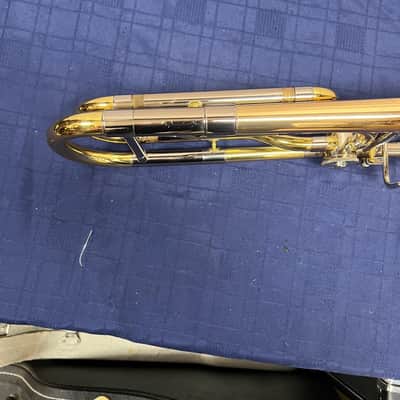 Used Yamaha YSL-682G Large Bore Tenor Trombone w/ F Attachment with Case and Mouthpiece Just Serviced image 8